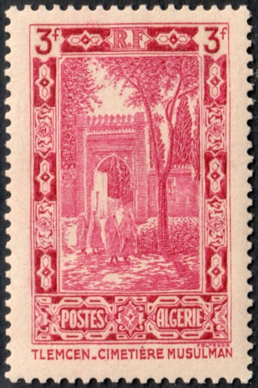 Algeria #104  MNH - 3fr mag Sidi Bon Medine Cemetery  (1936)