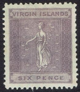 BRITISH VIRGIN ISLANDS 1887 ST URSULA 6D