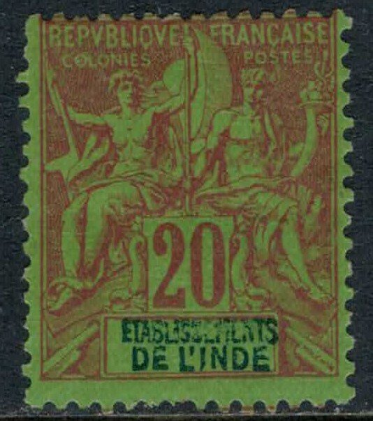 French India #9*  CV $8.00