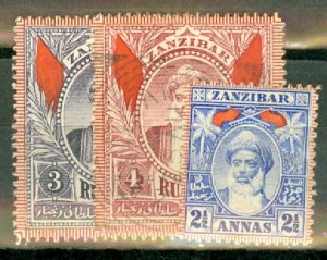 IZ: Zanzibar 62-77 most mint (63-4, 77 used) CV $298; scan shows only a few