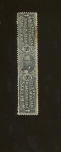 1871 United States Internal Revenue Private Die Medicine Stamp #RS210b w/ Fault