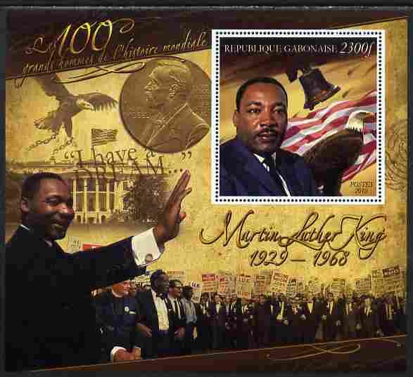 GABON GABONAISE SHEET MNH MARTIN LUTHER KING NOBEL PRIZE