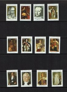 Tristan da Cunha: 2000, Monarchs Connected with Tristan, , MNH set