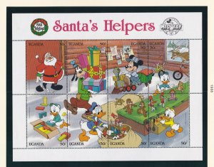 Uganda # 648, 649-650, Christmas - Disney Characters, Mint NH, 1/2 Cat.