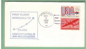 FAM F46-20 - Honolulu,HI-Nauru,Marshall Islands - 12/3/69