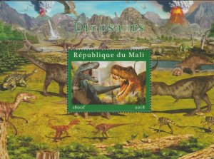MALI - 2018 - Dinosaurs - Perf Souv Sheet #1 - MNH - Private Issue