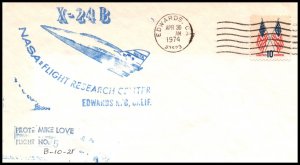 US X-24B Flight April 30,1974 Space Cover