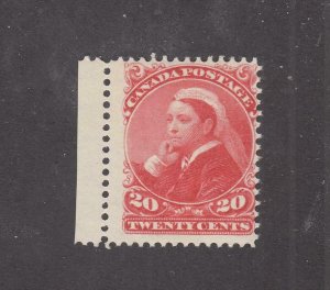 CANADA # 46 FVF-MNH 20cts SMALL WIDOW QUEEN (Faint Paper Crease)CV $600+