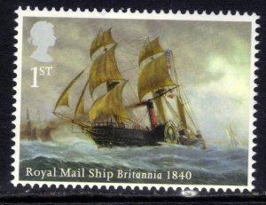 GB 2013 QE2 1st Merchant Navy Royal Mail Ship Britannia SG 3520 Umm  ( 96 )