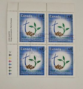 Canada 2003 Lutheran World Assembly #1992 Used Plate Block