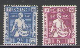 Ireland Sc 131-2 1945 Sower stamps mint