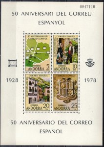 Andorra - Scott 102 MNH (SP)