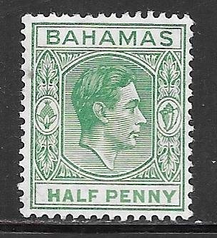 Bahamas 100: 1/2d King George VI, MH, F-VF