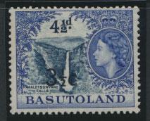 Basutoland  SG 62a   Mint Never Hinged  - Opt surcharge  Type II 