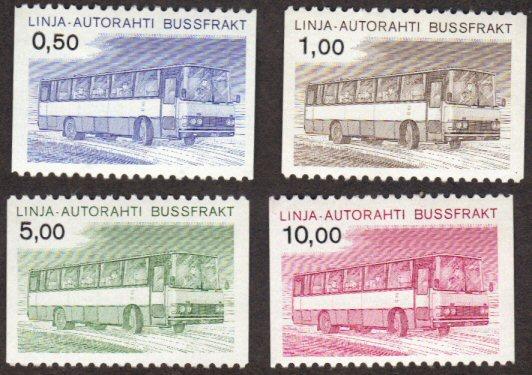 Finland #Q14-17 MNH post bus