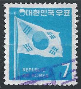 Korea #640 7w Flag of Korea