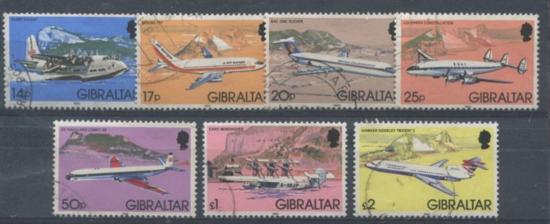 Gibraltar QEII 1982 various values to £2 used