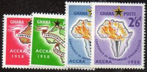 Ghana Scott 21-24  MNH
