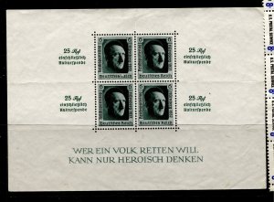 Germany #B102  Mint OG NH  - No Gum as Issued