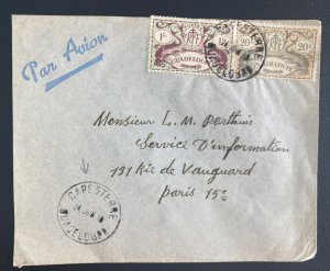 1948 Capesterre Guadeloupe Airmail Cover To Paris France