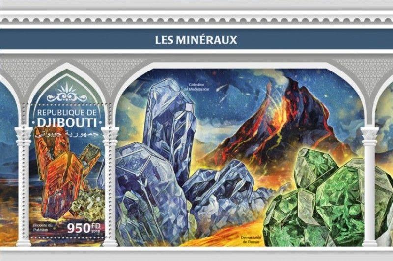 Djibouti - 2018 Minerals - Stamp Souvenir Sheet - DJB18310b