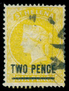 MOMEN: ST HELENA SG #22 P14*12.5 1876 USED LOT #60431