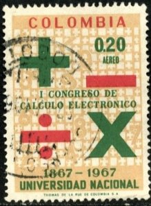COLOMBIA #C510, USED AIRMAIL - 1968 - COLOMBIA236