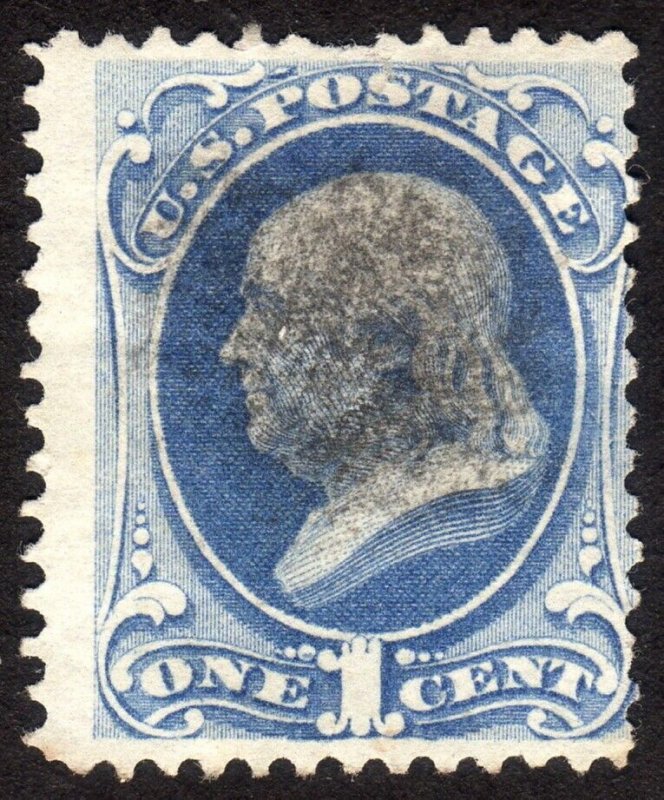 1873, US 1c, Franklin, Used, Sc 156