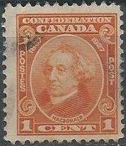 Canada 141 (used) 1c John A. MacDonald