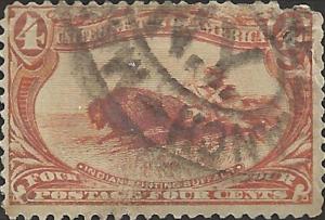 # 287 Orange Used FAULT Indian Hunting Buffalo
