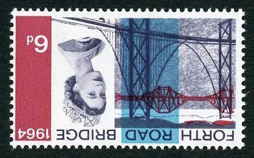 SG660Wi 1964 6d Forth Road Bridge Watermark Inverted U/M