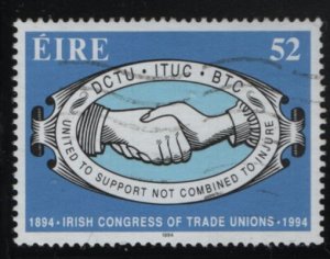 Ireland 1994 used Sc 922 52p Irish Congress of Trade Unions 100th ann