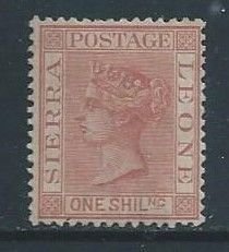 Sierra Leone #31 Mint No Gum 1sh Queen Victoria Wmk. 2