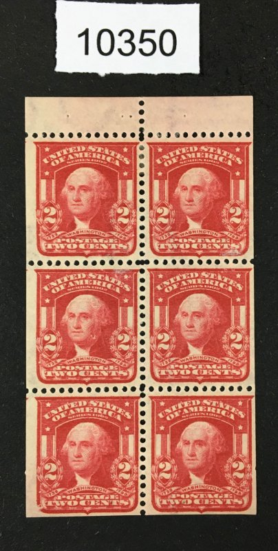 MOMEN: US STAMPS # 319n MINT OG H $275 BOOKLET LOT #10350