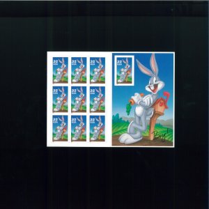 United States 32¢ Bugs Bunny Postage Stamp #3137 MNH Full Sheet