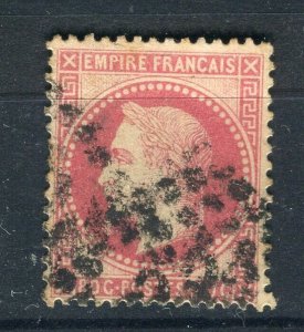 FRANCE; 1863 early classic Napoleon issue used Shade of 80c. value