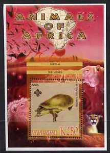 MALAWI - 2005 - African Animals, Turtle - Perf Min Sheet - MNH - Private Issue