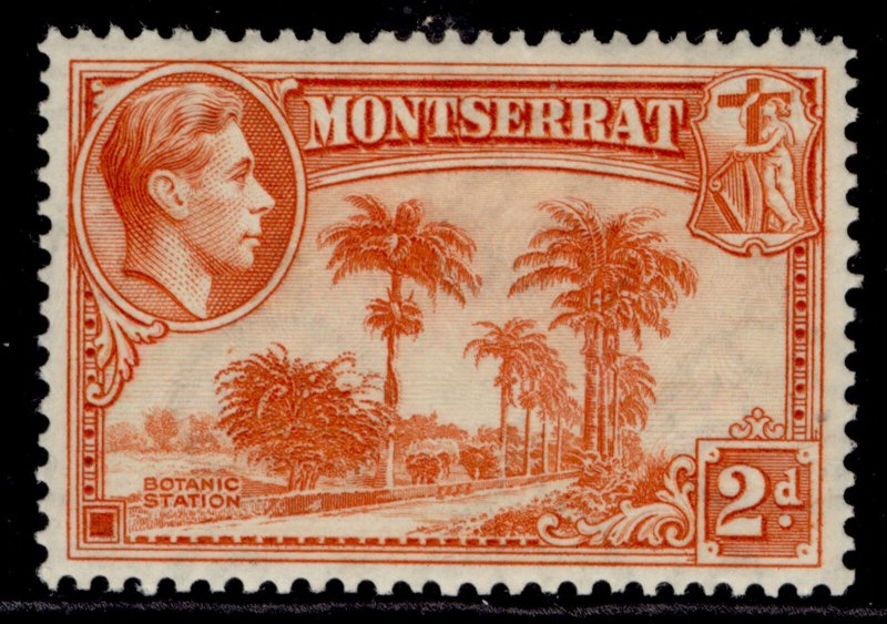 MONTSERRAT GVI SG104, 2d orange, M MINT. Cat £25. PERF 13