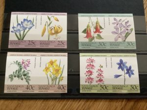 Nanumaga Tuvalu flowers  J. M. Toombs  pairs mint stamps  Ref A2328