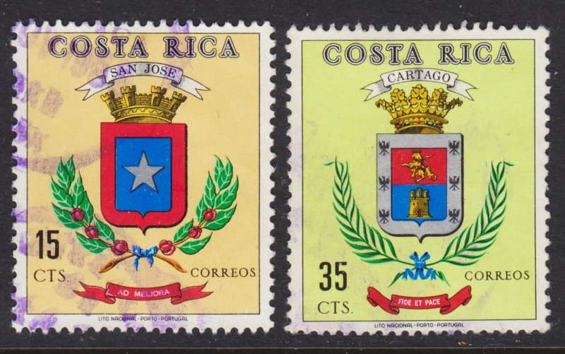 Costa Rica Scott 267-68 F to VF used.