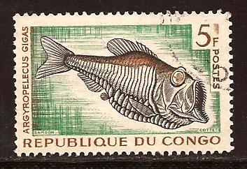 Congo Republic  #  100  used          A