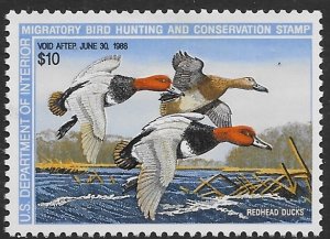 US RW 54  1987  $10.00  Federal Duck Stamp   VF Mint nh