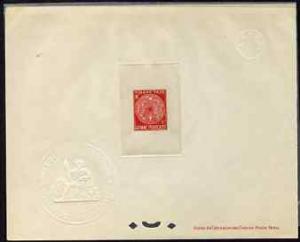 French Guiana 1947 Postage Due 4f rose-red Epreuves delux...