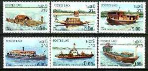 Laos 1982 River Craft set of 6 fine unmounted mint SG 559-64