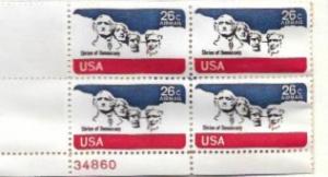 US C88 Air mail MNH PB Mt Rushmore