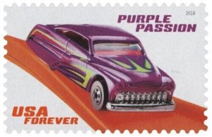 2018 50c Hot Wheels, Purple Passion 1990 Scott 5321 Mint F/VF NH