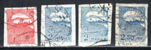 Estonia  #43-46    Used   VF   CV $3.25   .....   1890014