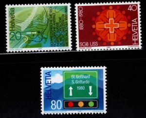 Switzerland Scott 691-693 MNH** 1981 stamp set