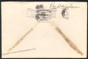 Hawaii USA 1936 Honolulu Territorial Airmail Cover 109179