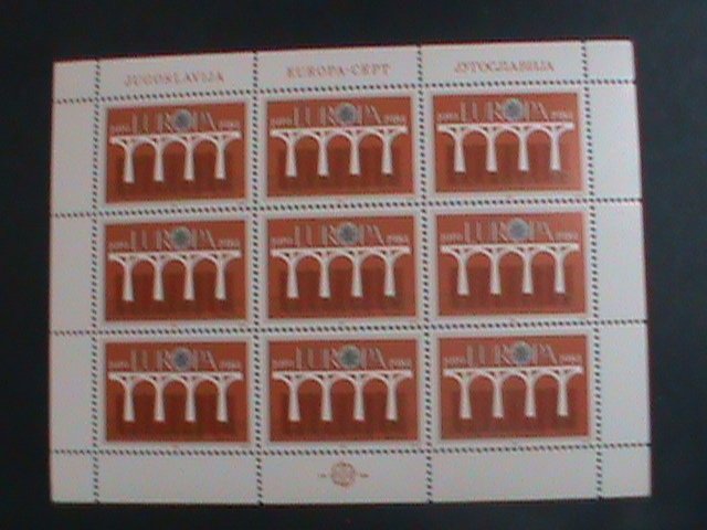 ​YUGOSLAVIA-1984 SC# 1678 EUROPA: 1959-84 EUROPA STAMPS MNH SHEET -VERY FINE